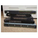 (5) Lot of Enterprise Network Switches - Cisco & Dell - 5ct