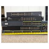 (5) Lot of Enterprise Network Switches - Cisco & Dell - 5ct