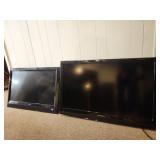(2) 32in - 44in Dynex and Vizio Flat Screen TV Set - 2 Units