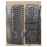 (5)  Assorted Style Dell Keyboards