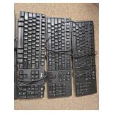 (5)  Assorted Style Dell Keyboards