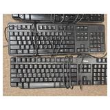 (5) Dell USB Wired Keyboards - Used Office Equipment
