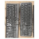 (5) Wired USB Computer Keyboards - IBM and Others