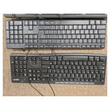 (4) Used Dell & Logitech Keyboards