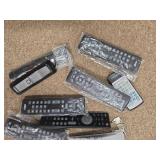 Bulk Lot of TV Remote Controls and Network Cable