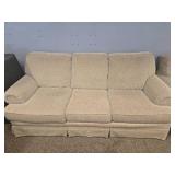 Traditional Beige Living Room Set - Sofa and Armchair