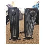 (2) Pelonis Electric Oil-Filled Radiator Heater HO-0264