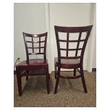 (6) Mahogany Window Back Dining Chairs