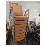 (9) Stackable Conference Chairs
