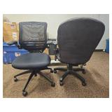 (2) Office Chair - Black Mesh Back