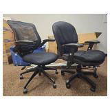 (2) Office Chair - Black Mesh Back