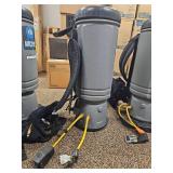 (4) Commercial Windsor VacPac Backpack Vacuum Set