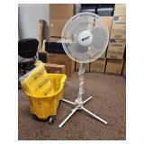 Beyond Breeze Pedestal Fan with Mop Bucket