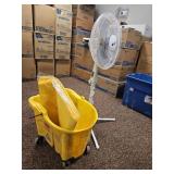 Beyond Breeze Pedestal Fan with Mop Bucket