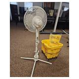 Beyond Breeze Pedestal Fan with Mop Bucket