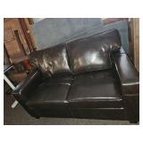Dark Brown Leather Theater Seats