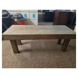 Rustic Wooden Bench/Coffee Table