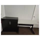 Storage Cabinet and Computer Desk