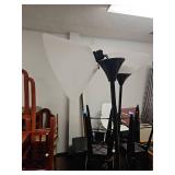 (5) Modern Black Torchiere Floor Lamps