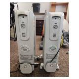 (2) Comfort Zone Oil-Filled Electric Radiator Heaters