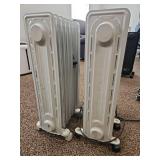 (2) Comfort Zone Oil-Filled Electric Radiator Heaters