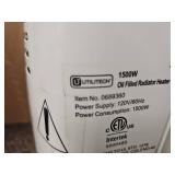 (2) Utilitech 1500W Oil-Filled Electric Radiator Heater