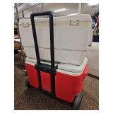 Coleman Xtreme 5 Wheeled Cooler with Marine Coolers