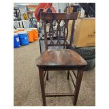 (4) Dark Wood Stools