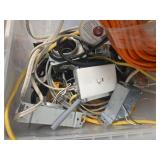 Electrical Supplies and Storage Bin