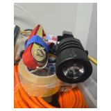 Electrical Supplies and Storage Bin