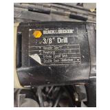 Black & Decker 3/8\" Variable Speed Drill with Case