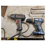 (2) Ryobi and Master Mechanic Power Drill