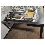 Black Desk, Hole Puncher, Small Folding Table