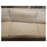 Mid-Century Modern Sofa with Decorative Pillows