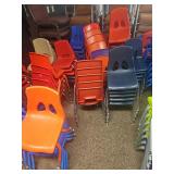 (6) School Stackable Chairs - Multiple Colors
