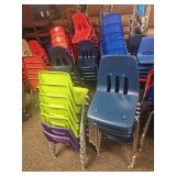 (6) School Stackable Chairs - Multiple Colors