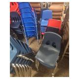 (6) School Stackable Chairs - Multiple Colors