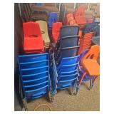 (6) School Stackable Chairs - Multiple Colors