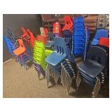 (6) School Stackable Chairs - Multiple Colors