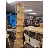 Multi-Tier Wooden Display Shelf W/ Matching Tables