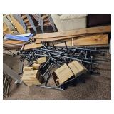 Material to Build Metal Frame W/ Wooden Shelving.