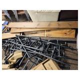 Material to Build Metal Frame W/ Wooden Shelving.
