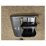 (5) Compact 4-Roll Vertical Toilet Paper Dispenser - Black