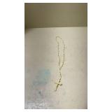 Vintage Cream-Colored Plastic Rosary