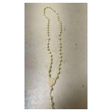 Vintage Cream-Colored Plastic Rosary