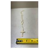 Vintage Cream-Colored Plastic Rosary