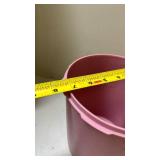 Vintage Pink Tupperware Container with Sunburst Lid