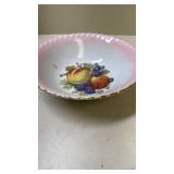 Vintage Fruit Design Decorative Bowl