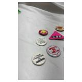 Vintage 1980s-90s Button Pin Collection