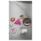 Vintage 1980s-90s Button Pin Collection